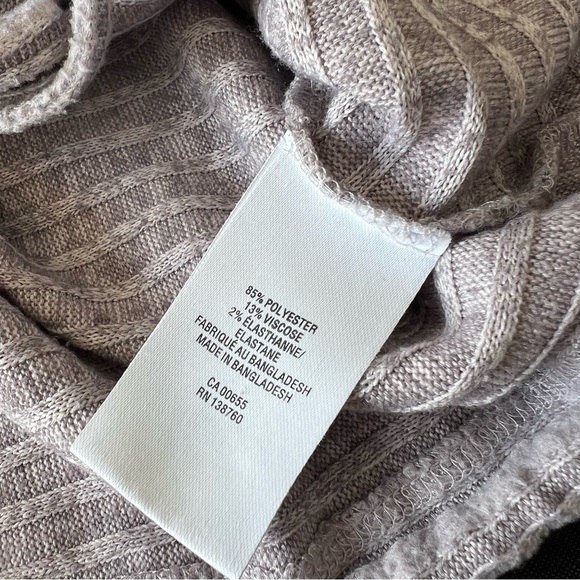 Dusty Rose Striped Knit Top with Front Tie Detail Women’s Medium - Picture 6 of 7